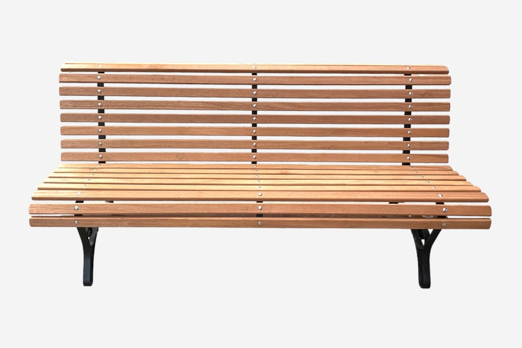 Classic Wooden Slatted Park Bench