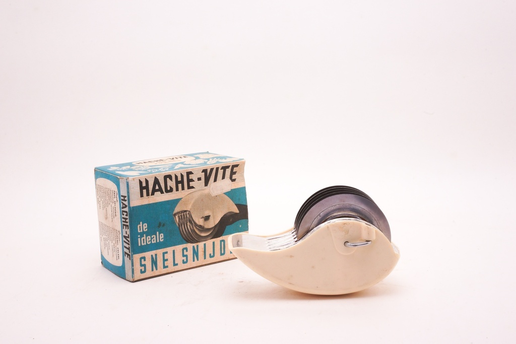 Vintage Hache-Vite Slicer with Original Box