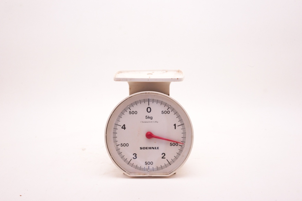 Vintage White Analog Kitchen Scale