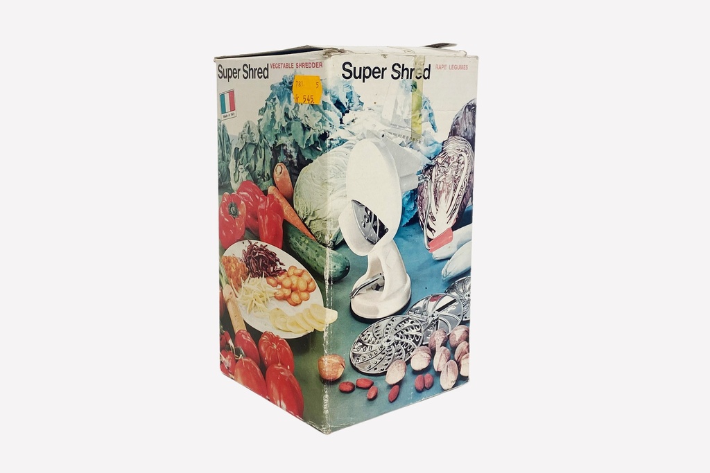 Vintage Italian Super Shred Vegetable Shredder Box