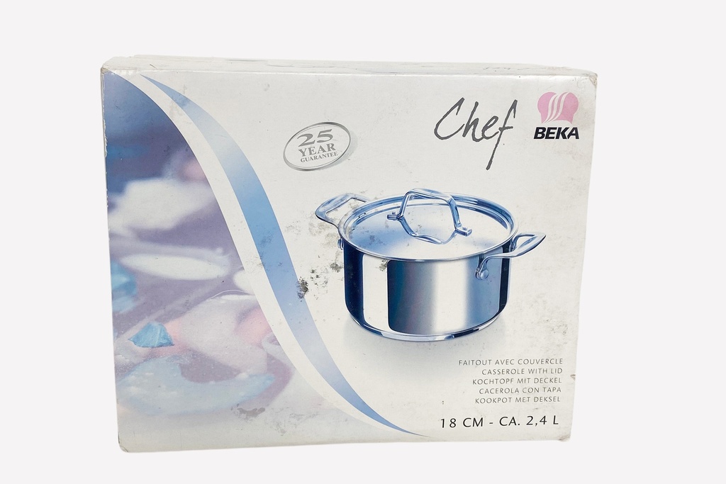 Chef Beka Stainless Steel Casserole Packaging