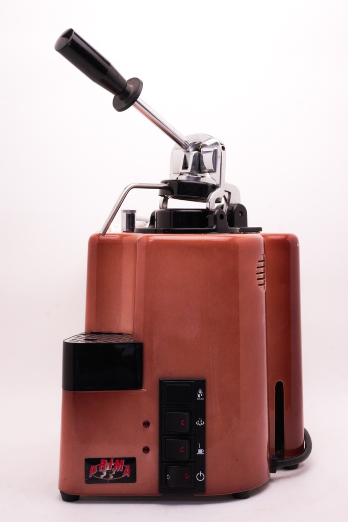Vintage Copper Espresso Machine with Lever Handle