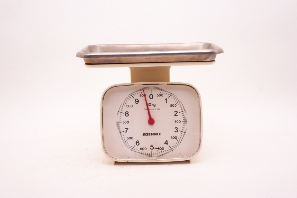 Vintage Kitchen Weighing Scale with Metal Tray