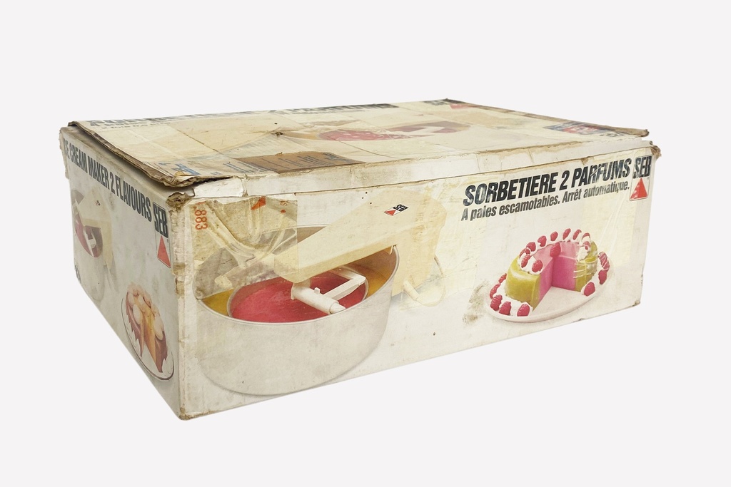 Vintage Two-Flavor Ice Cream Maker Box