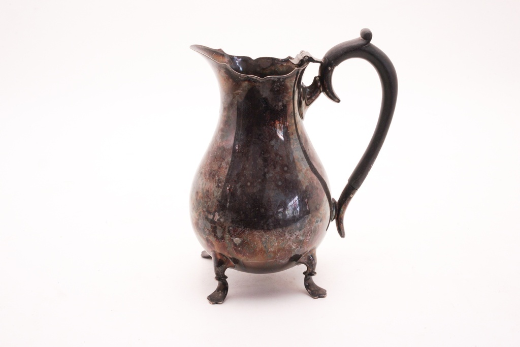 Antique Tarnished Silver Creamer Pitcher