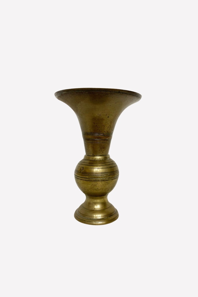 Antique Brass Chalice Vase