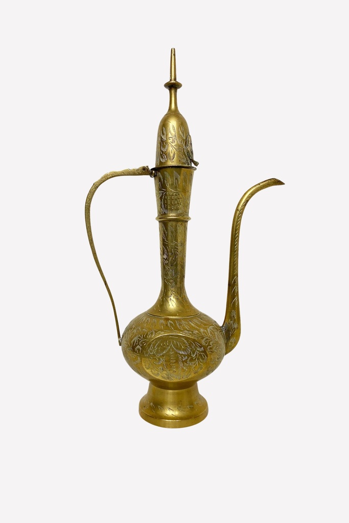 Ornate Brass Middle Eastern Coffee Pot