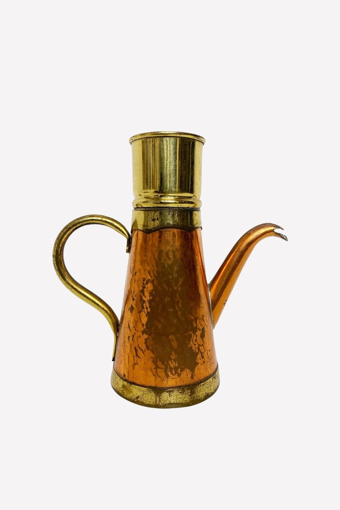 Vintage Copper and Brass Pouring Kettle