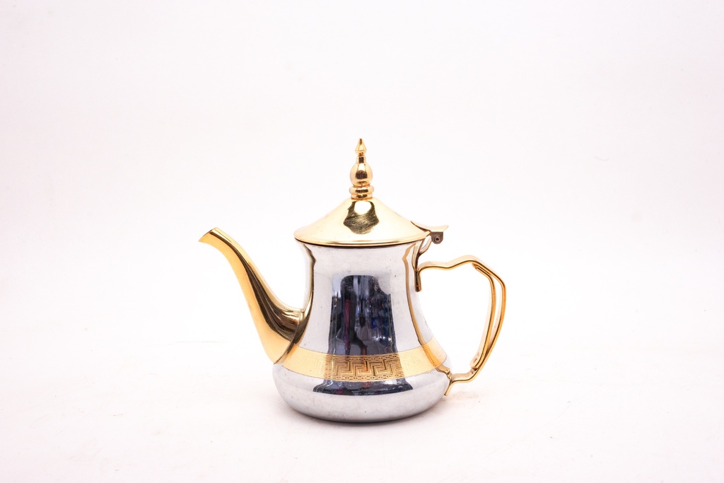 Vintage Silver and Gold Arabic Coffee Pot