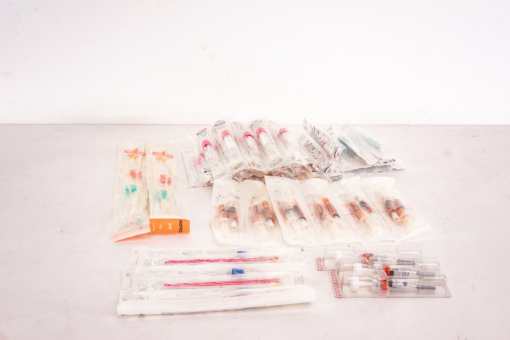 Assorted Medical Syringes and Injection Supplies