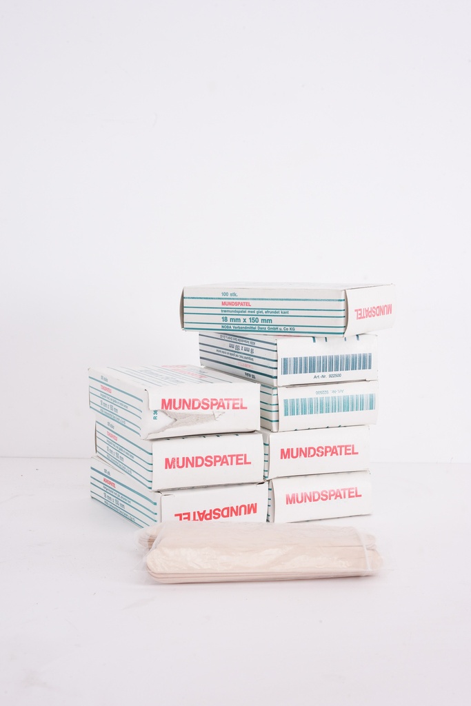 Boxes of Wooden Tongue Depressors