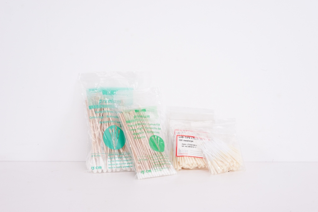 Assorted Cotton Swabs in Packaging