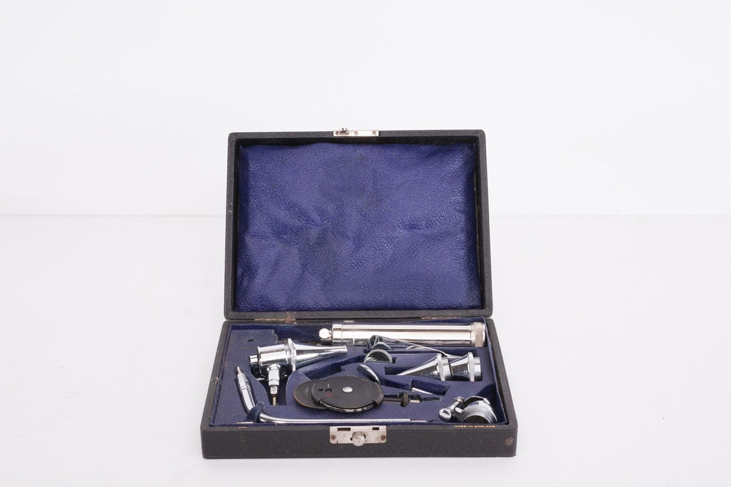 Vintage Medical Instrument Set in Black Case