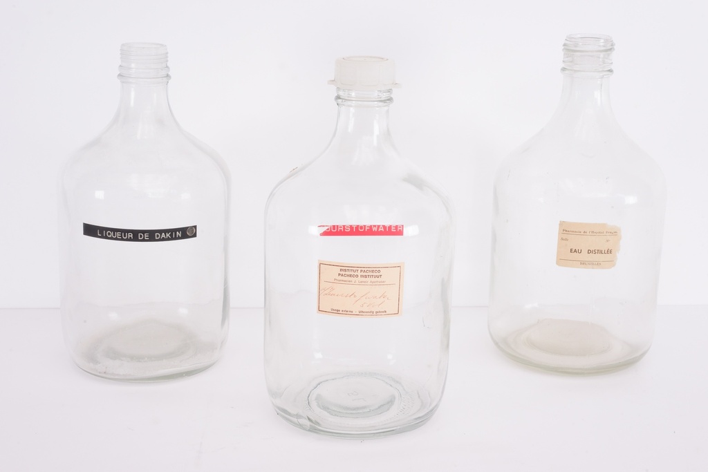 Vintage Apothecary Glass Bottles