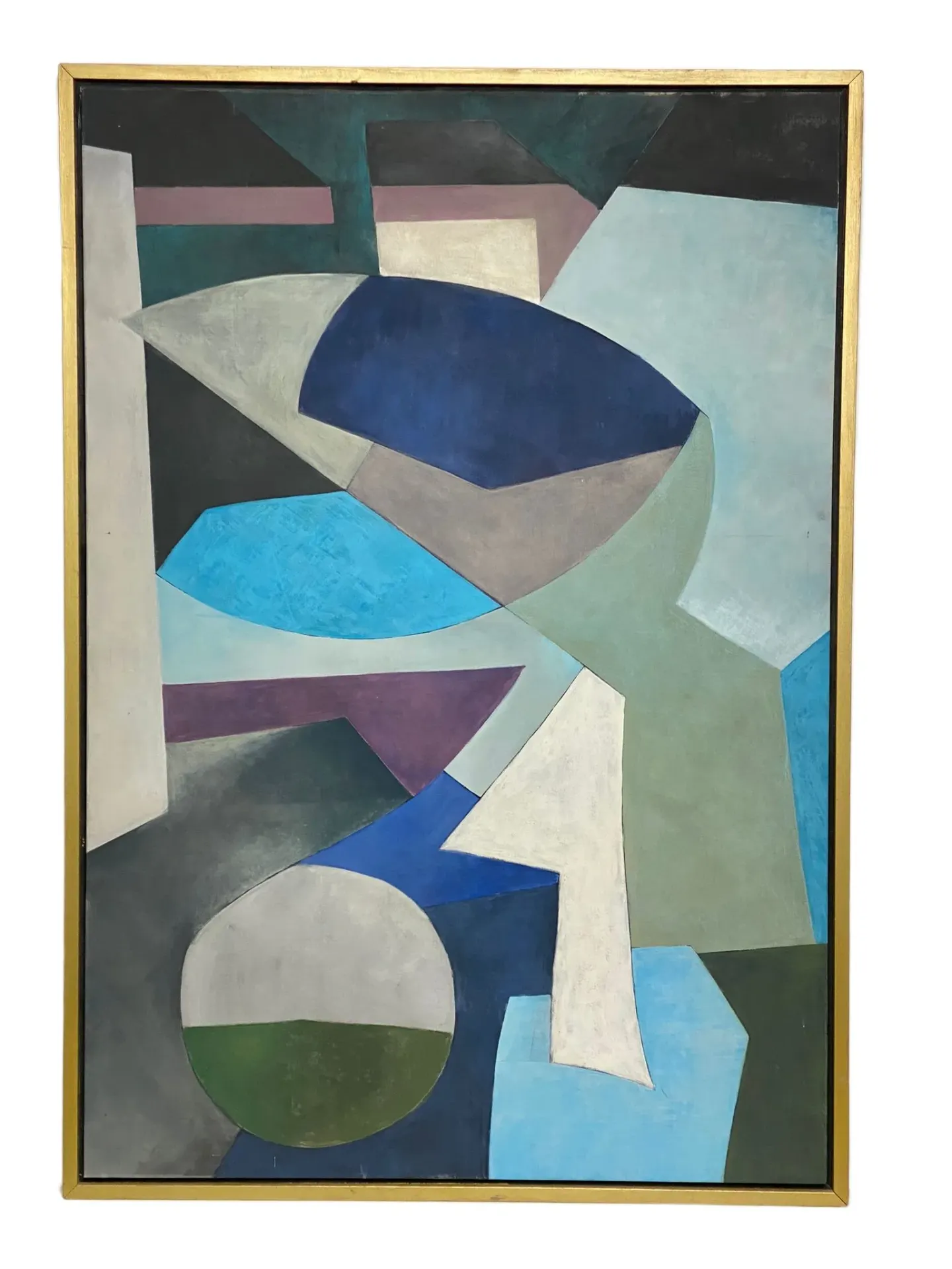 Abstract Geometric Composition in Muted Tones