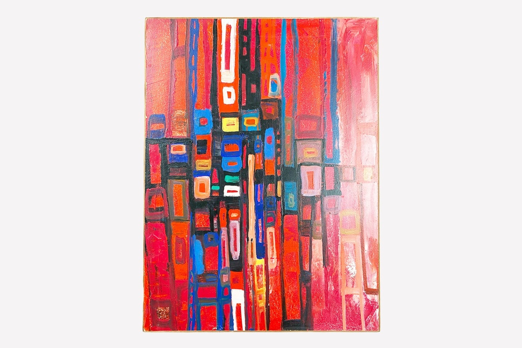 City Lights Abstract Canvas
