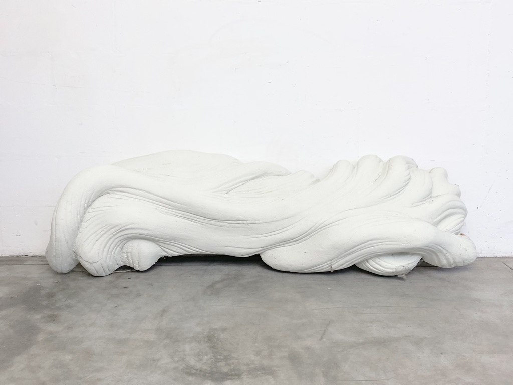 Flowing White Sculptural Accent Piece
