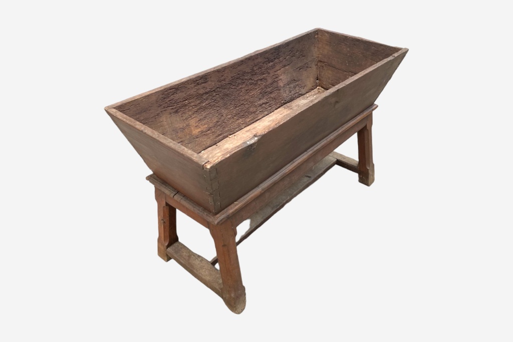 Rustic Wooden Trough on Stand