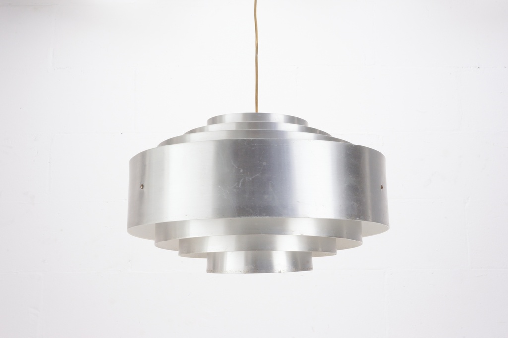 Mid-Century Modern Tiered Aluminum Pendant Light