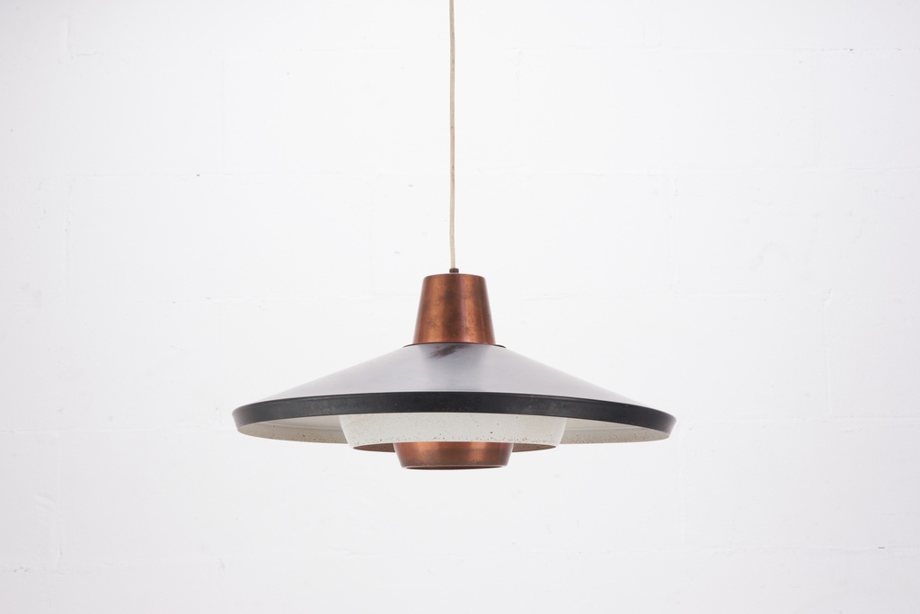 Mid-Century Modern Copper Pendant Lamp
