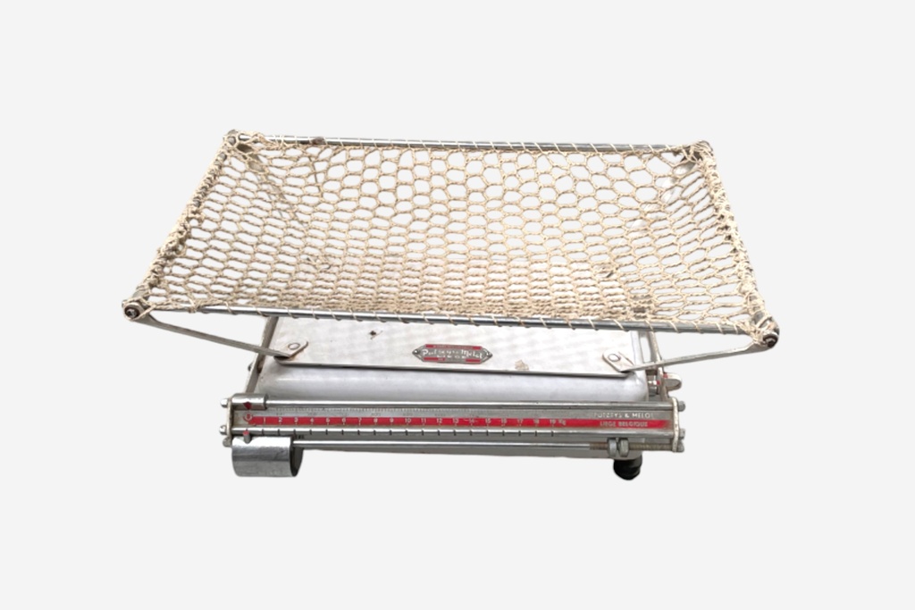 Vintage Baby Weighing Scale with Mesh Hammock