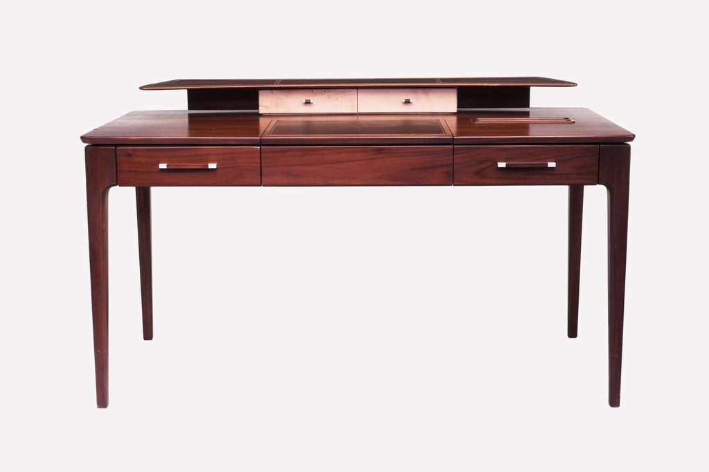 Mid-Century Modern Walnut Writing Desk