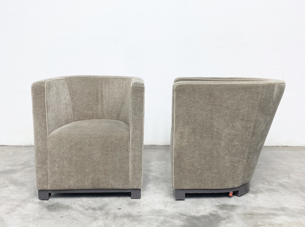 Taupe Modern Club Chairs Set