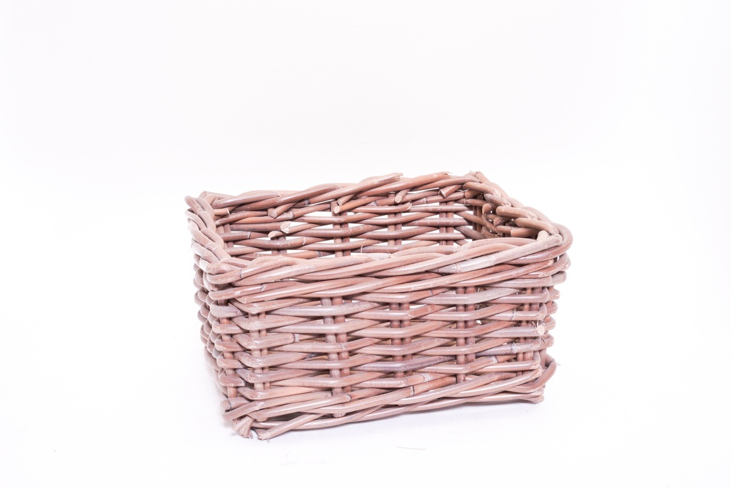Rustic Woven Square Basket