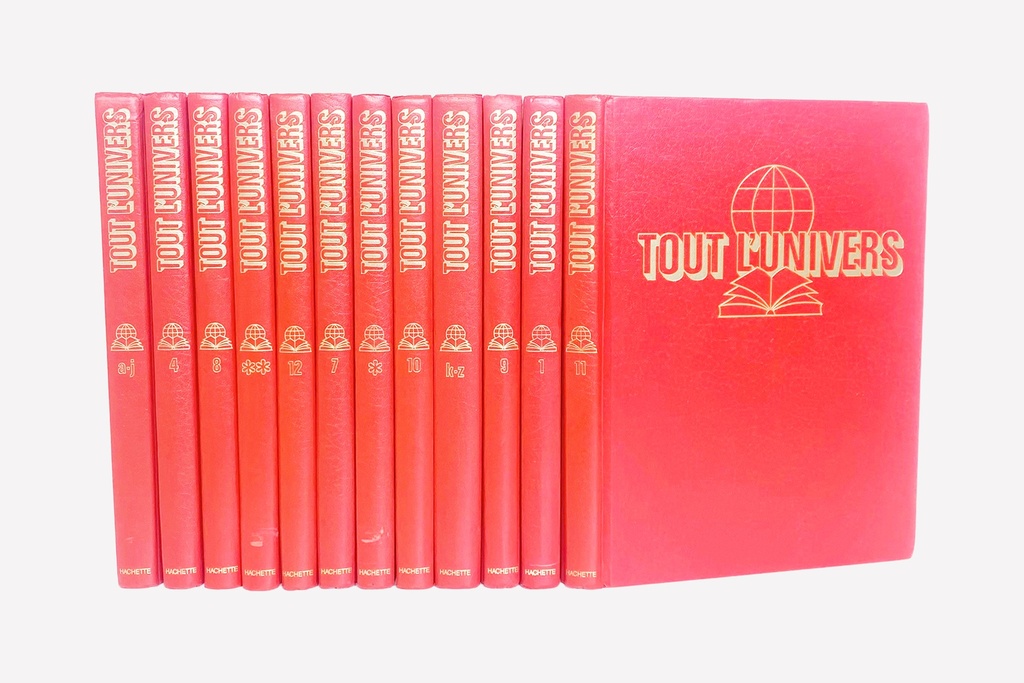 Red Encyclopedia Set "Tout L'Univers" Collection