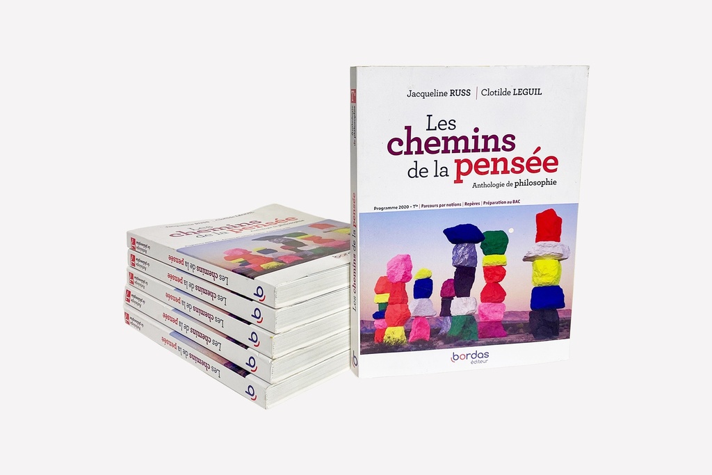 Stack of Philosophy Anthology Books - "Les chemins de la pensée"