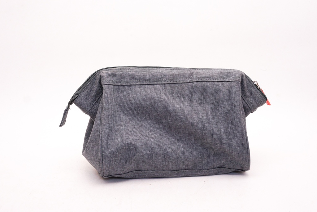 Gray Canvas Toiletry Bag