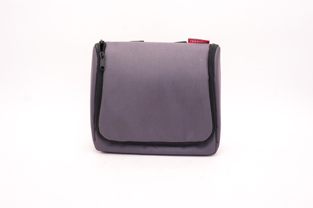 Compact Gray Travel Toiletry Bag