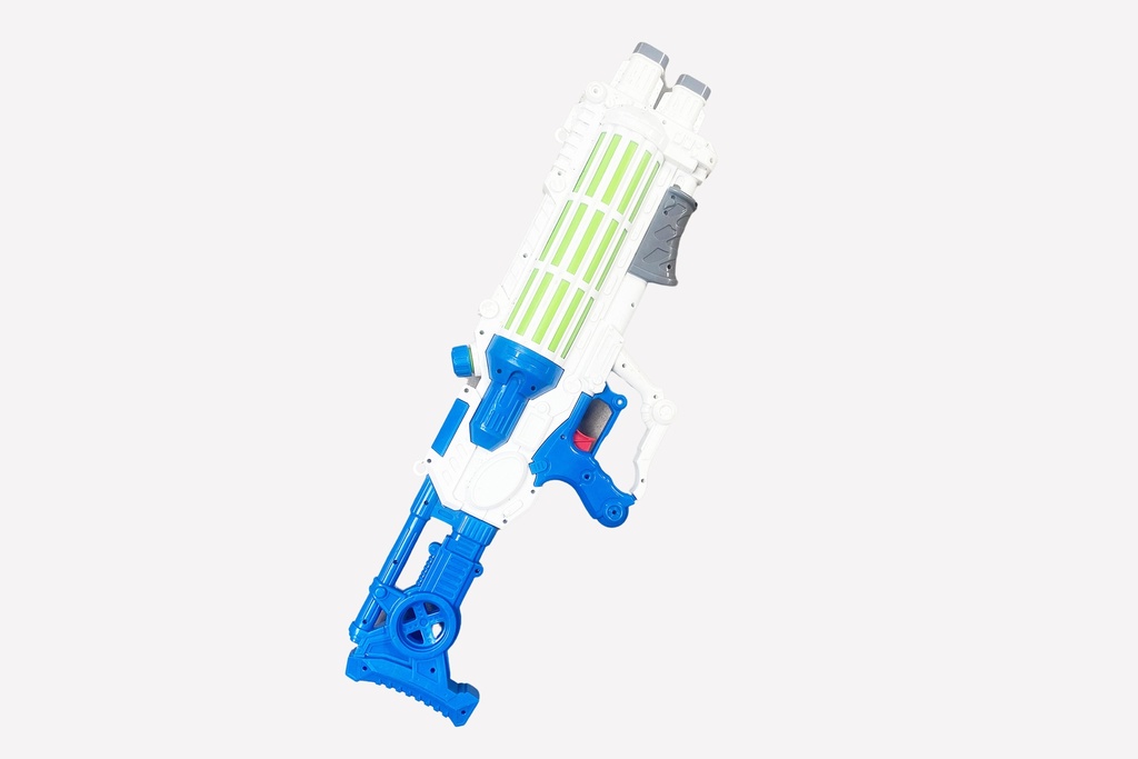 Futuristic Blue and White Toy Blaster Prop