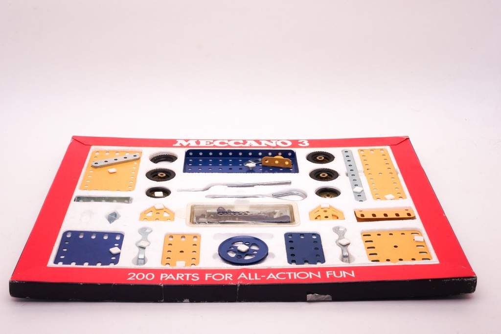 Vintage Meccano 3 Construction Set Box