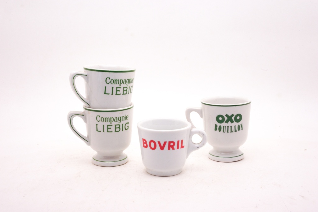 Vintage Advertising Branded Demi-Tasse Cups Collection