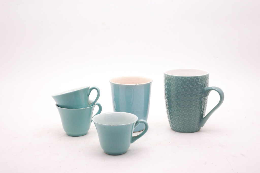 Turquoise Ceramic Mug and Cup Set