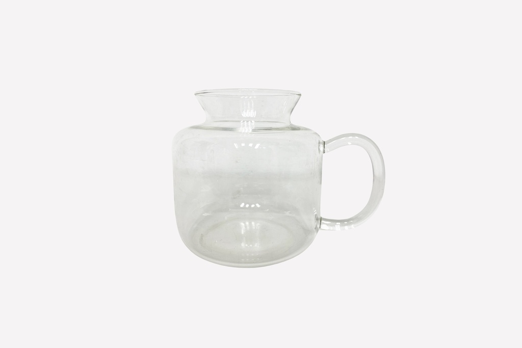 Clear Glass Pitcher with Handle