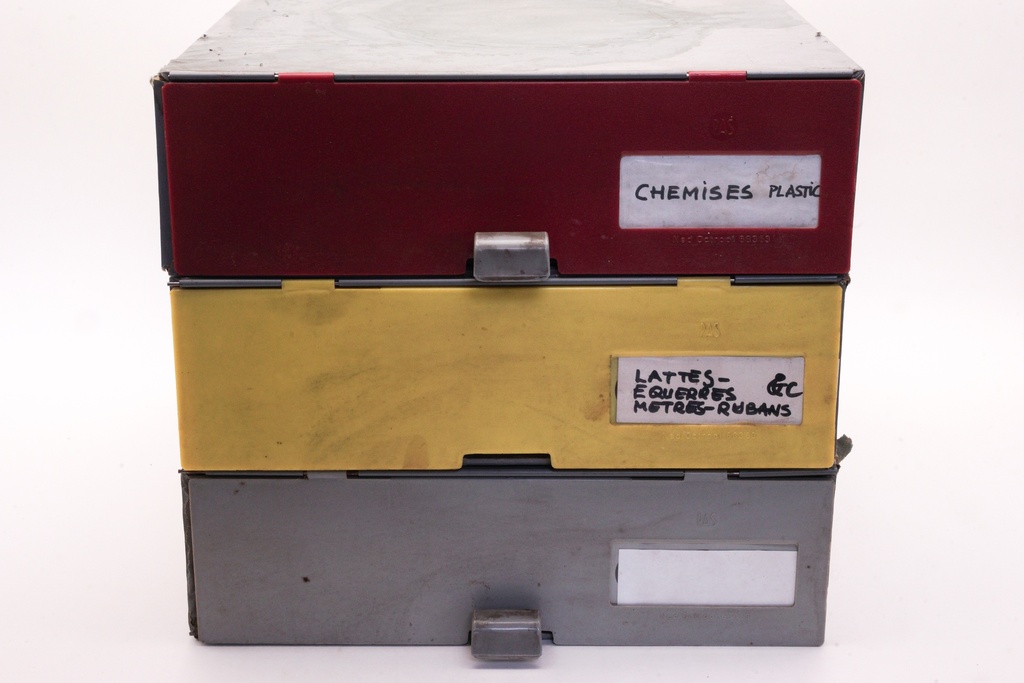 Metal Stackable Storage Boxes with Labels