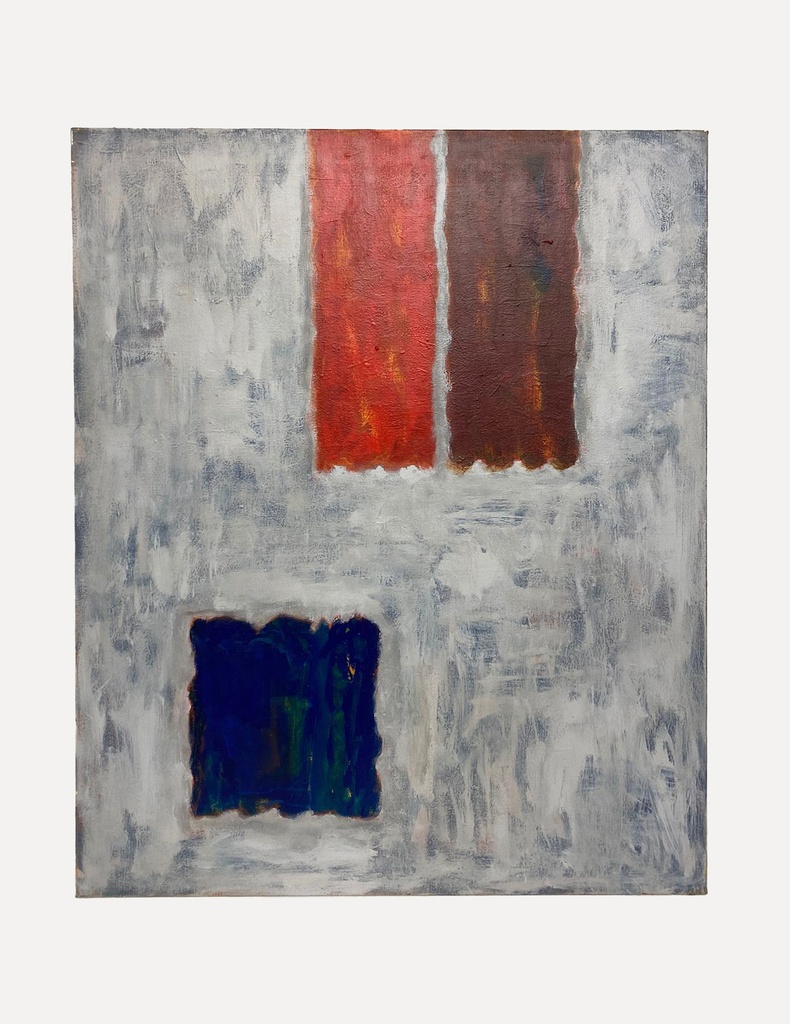 Abstract Blocks on Textured Canvas