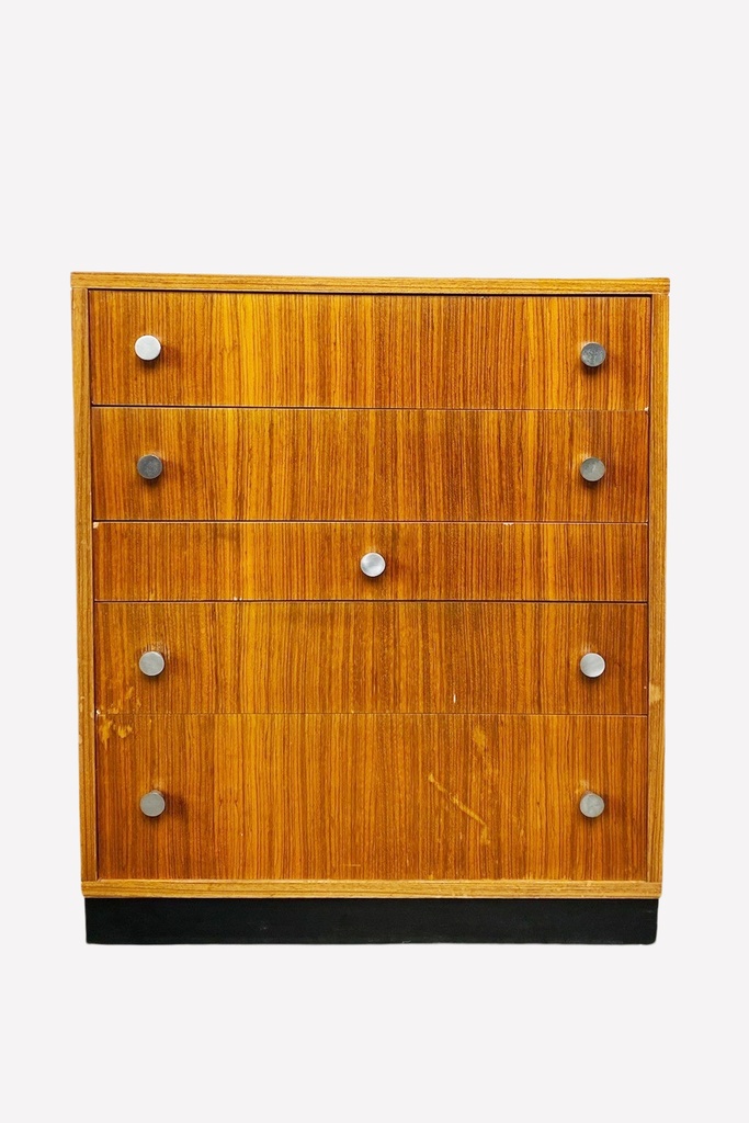 Mid-Century Modern Woodgrain Chest of Drawers