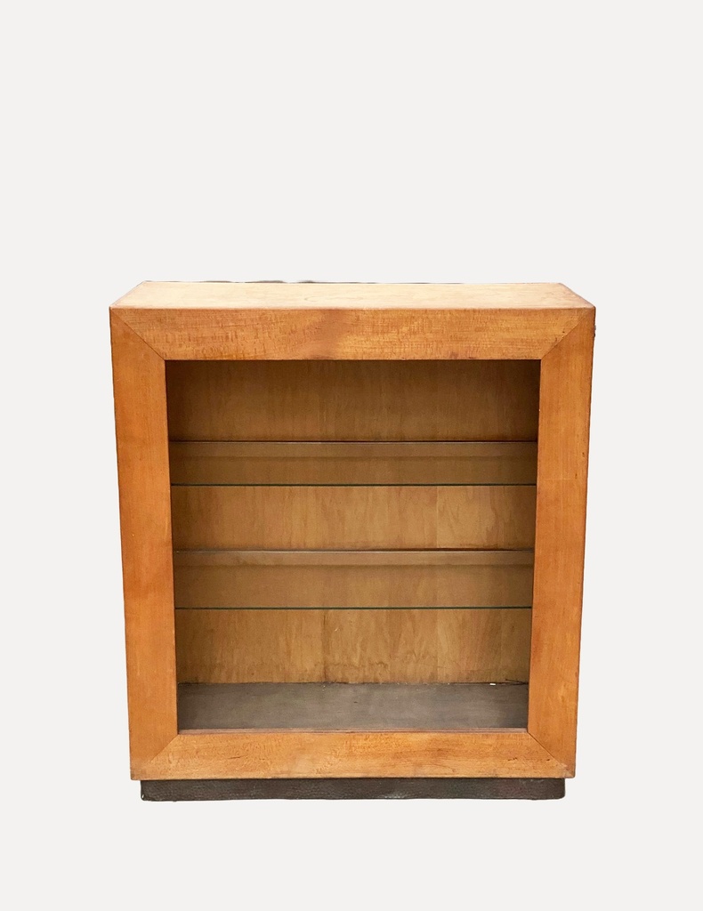 Mid-Century Modern Wood and Glass Display Case