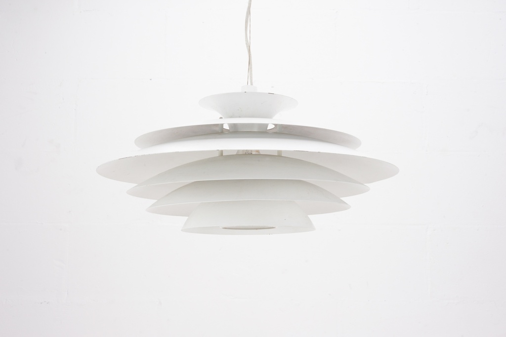 Modern White Layered Pendant Lamp