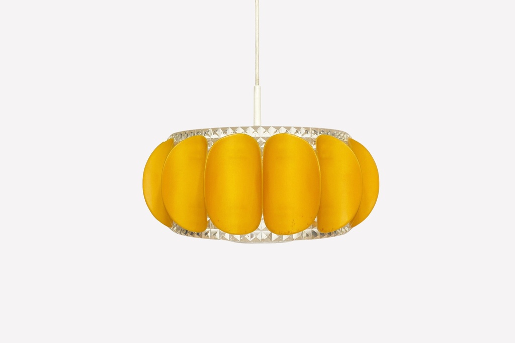 Vintage Amber Globe Pendant Light