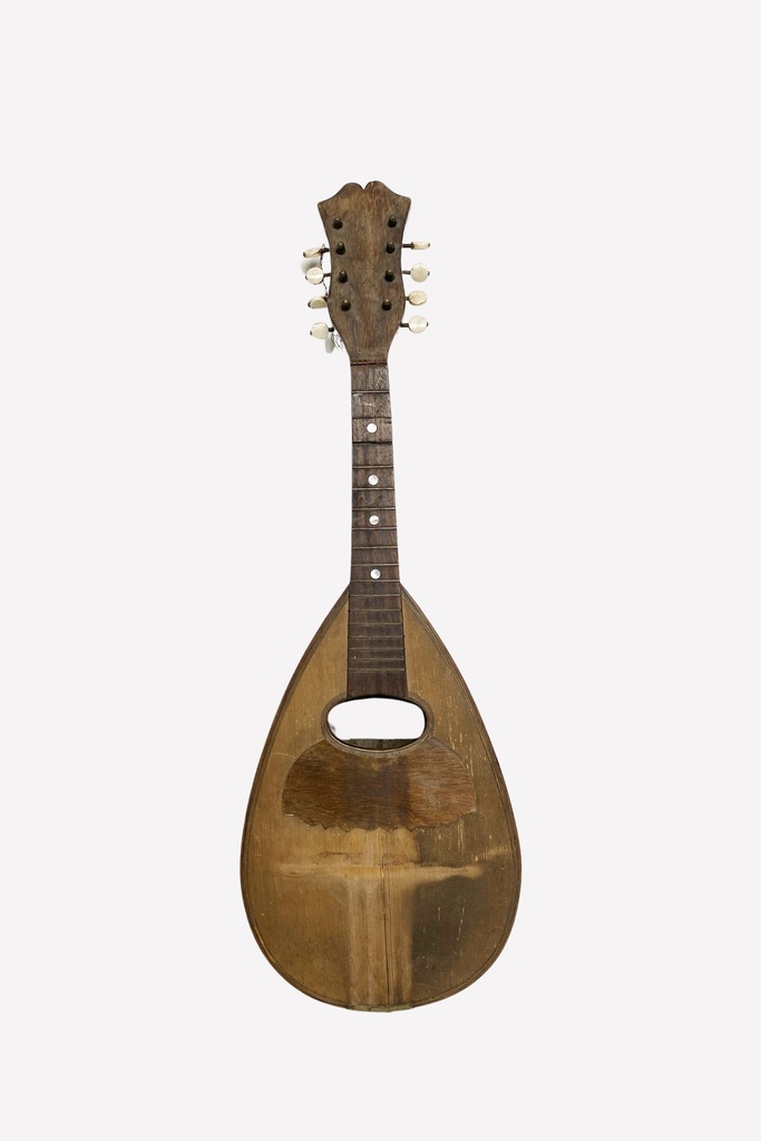 Antique Wooden Mandolin with Rustic Finish