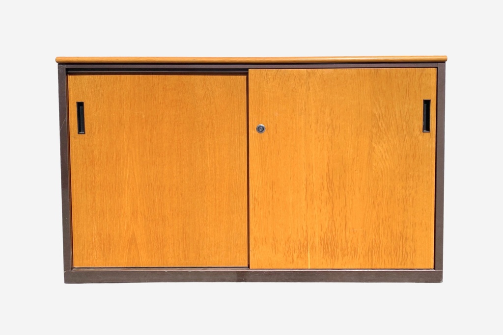 Mid-Century Modern Sliding Door Cabinet