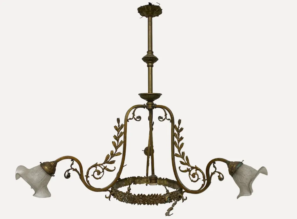 gold flowers hanging lamp