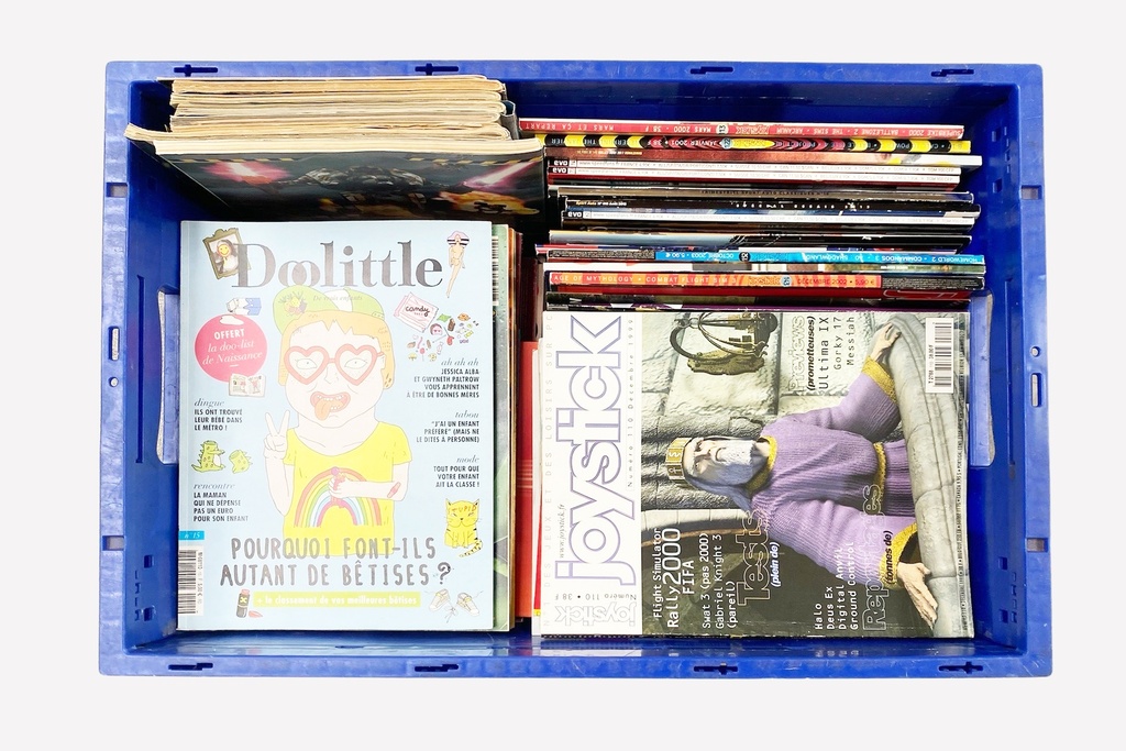 Box of magazines