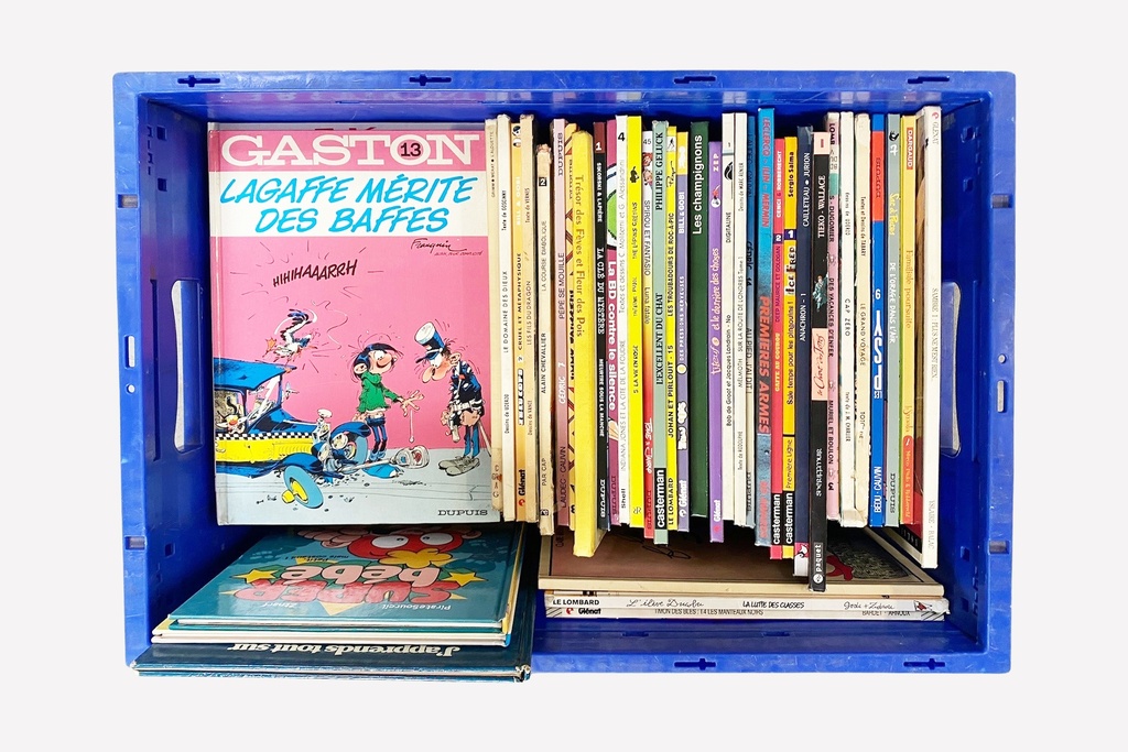 Box of comic books